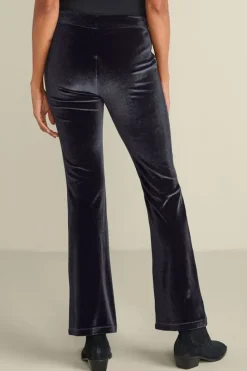 Best Soft Surroundings Gianna Velvet Bootcut Pants Black