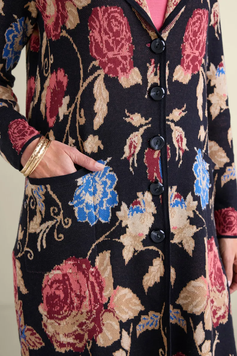 Fashion Soft Surroundings Glasgow Sweater Coat Black