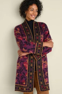 Clearance Soft Surroundings Haven Jacquard Cardigan WinterGardenJacquard