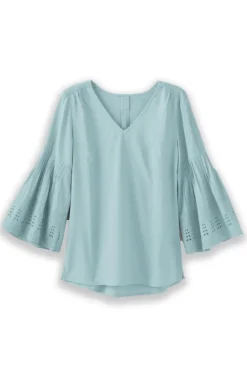 Discount Soft Surroundings Heloise Eyelet Sleeve Tunic