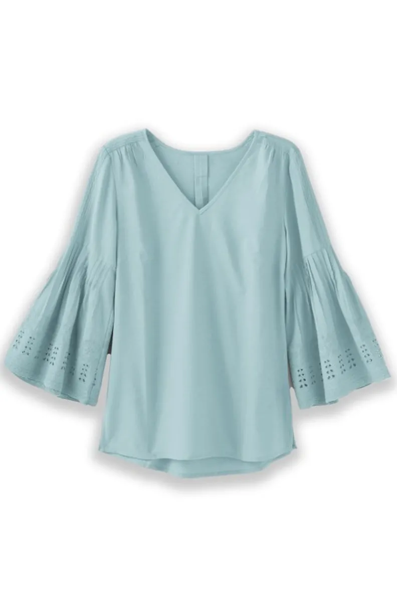 Discount Soft Surroundings Heloise Eyelet Sleeve Tunic