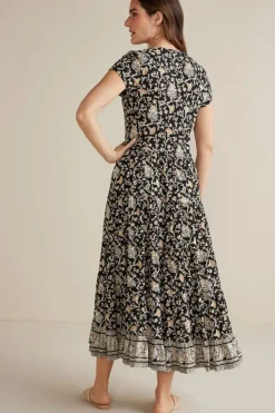 Outlet Soft Surroundings Hollis Midi Dress LisbonFloralNeutral