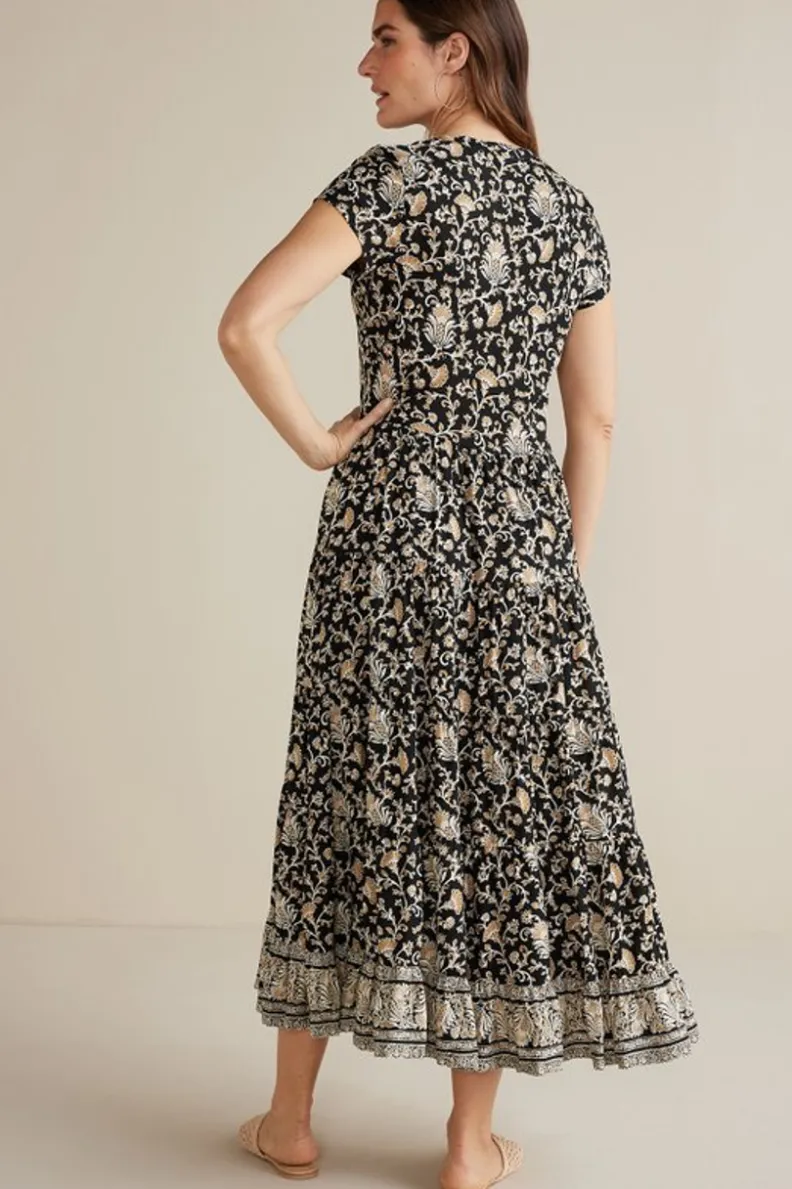 Outlet Soft Surroundings Hollis Midi Dress LisbonFloralNeutral