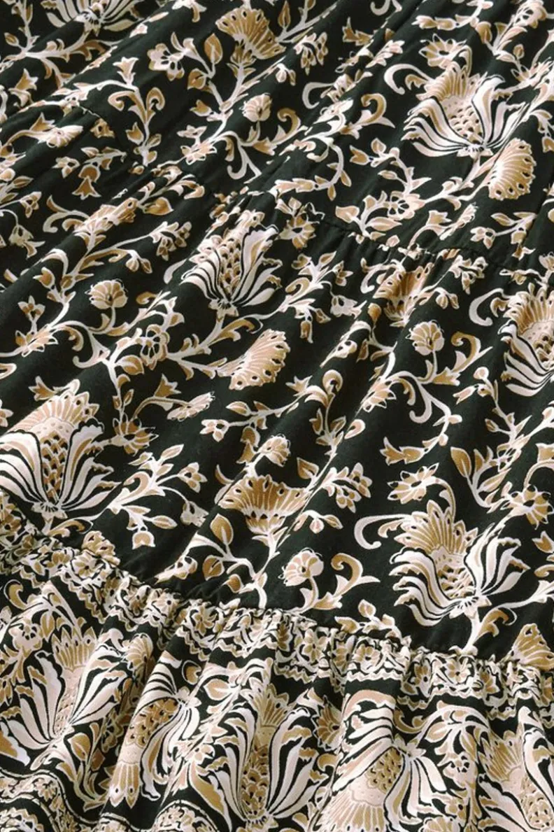 Outlet Soft Surroundings Hollis Midi Dress LisbonFloralNeutral