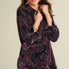 Best Soft Surroundings Icon Silk Velvet Poets Tunic Shirt