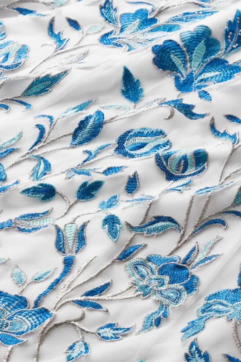 Hot Soft Surroundings Imani Maxi Skirt BlueDreamEmbroidery