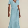 Hot Soft Surroundings Janelle Maxi Dress AquaticBlue