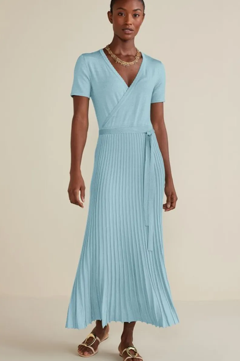 Hot Soft Surroundings Janelle Maxi Dress AquaticBlue