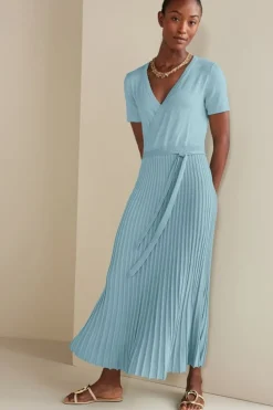 Hot Soft Surroundings Janelle Maxi Dress AquaticBlue