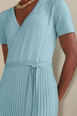 Hot Soft Surroundings Janelle Maxi Dress AquaticBlue