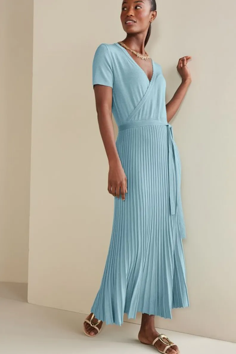 Hot Soft Surroundings Janelle Maxi Dress AquaticBlue