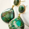 Online Soft Surroundings Jayda Drop Earrings Green