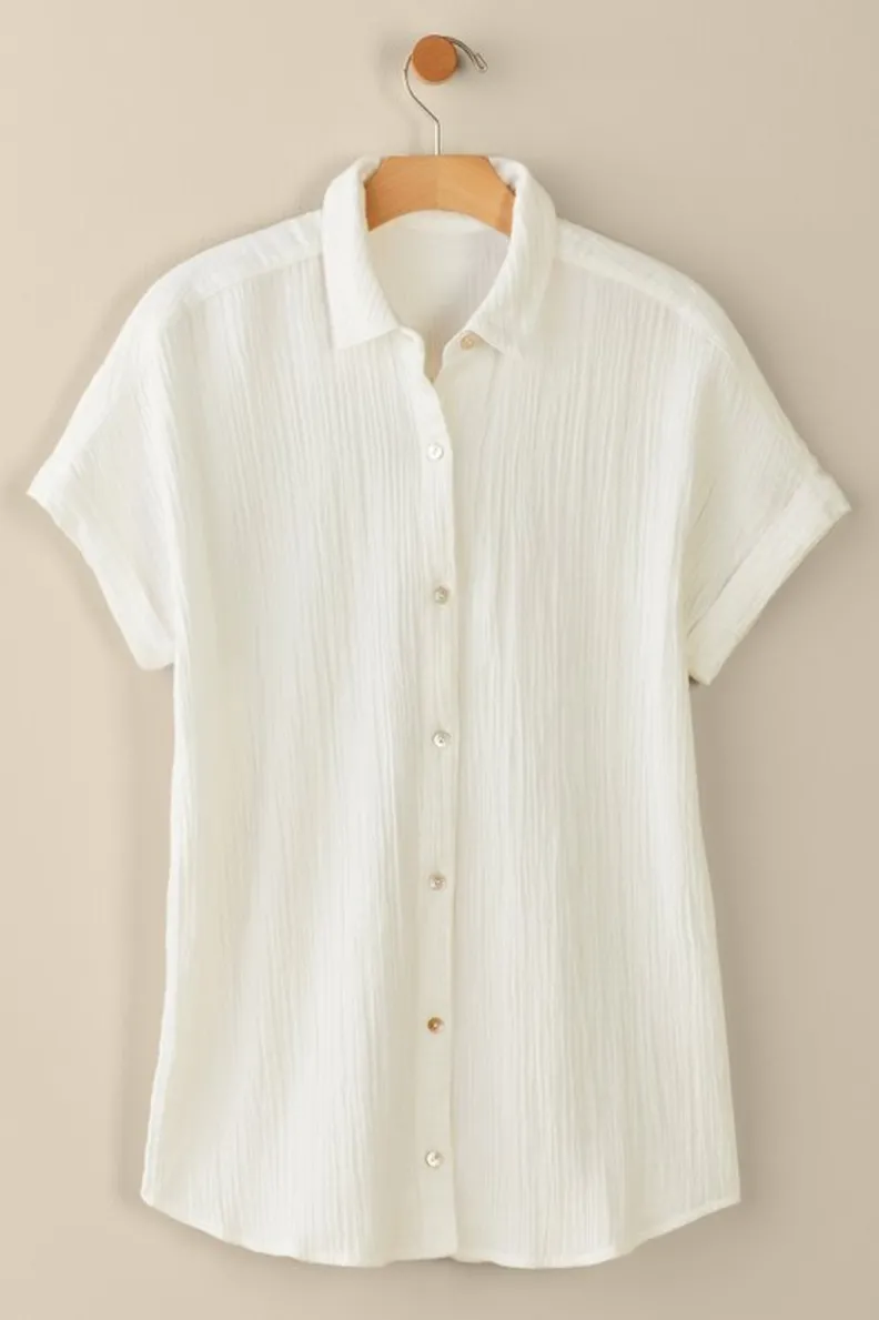 Hot Soft Surroundings Je Veux Gauze Top