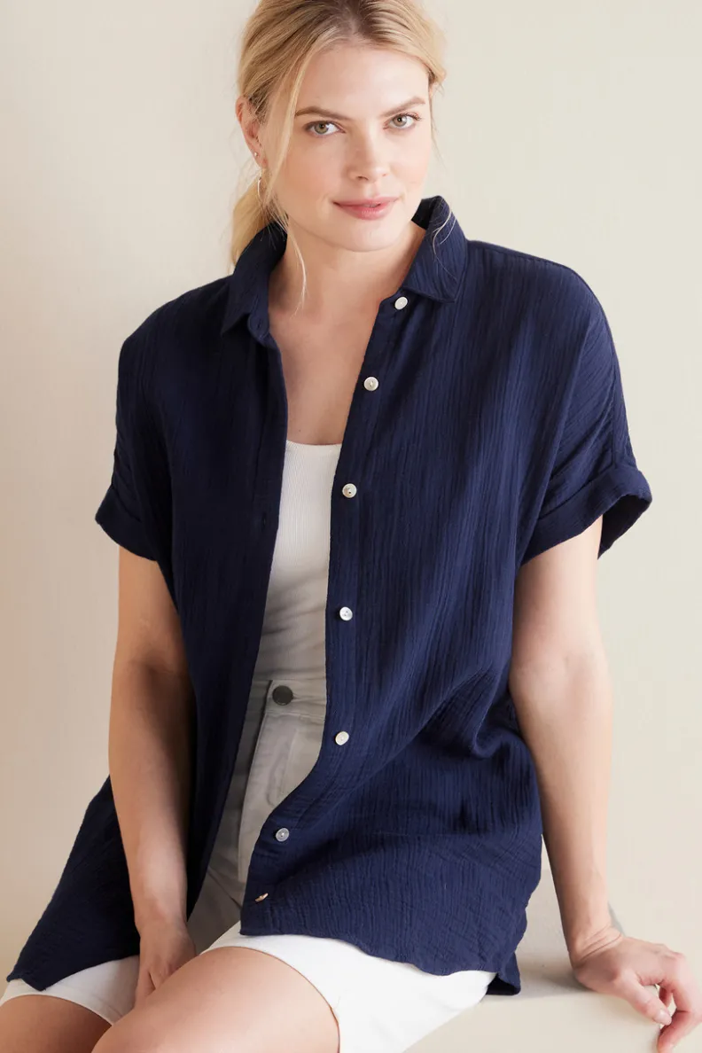 Hot Soft Surroundings Je Veux Gauze Top