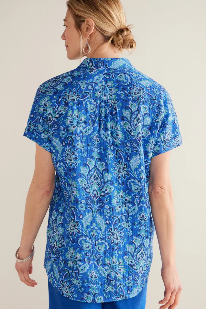 Hot Soft Surroundings Je Veux Gauze Top