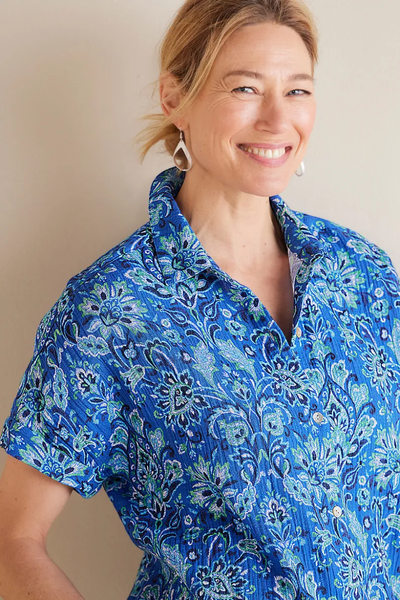 Hot Soft Surroundings Je Veux Gauze Top