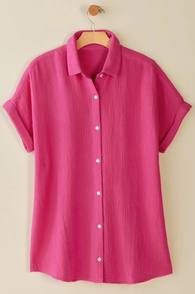 Hot Soft Surroundings Je Veux Gauze Top