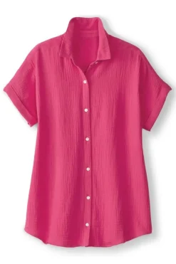 Hot Soft Surroundings Je Veux Gauze Top