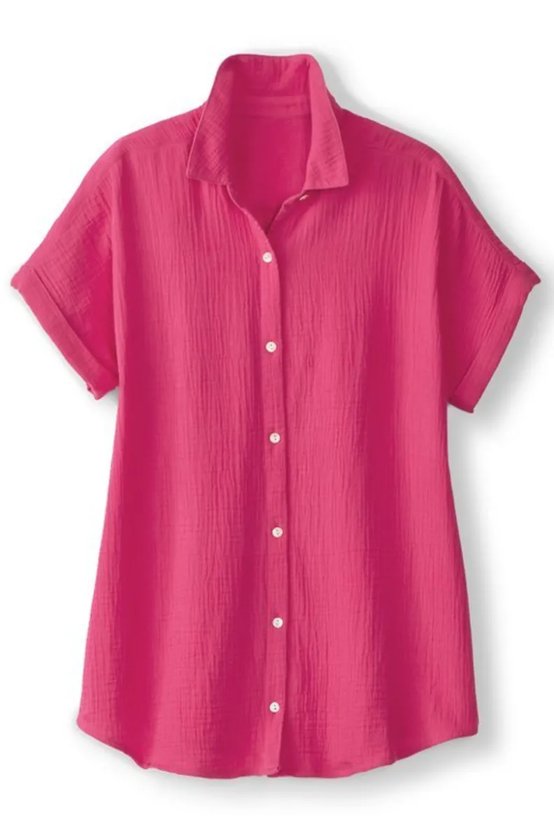 Hot Soft Surroundings Je Veux Gauze Top