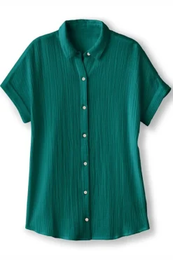 Hot Soft Surroundings Je Veux Gauze Top