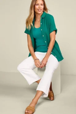 Hot Soft Surroundings Je Veux Gauze Top