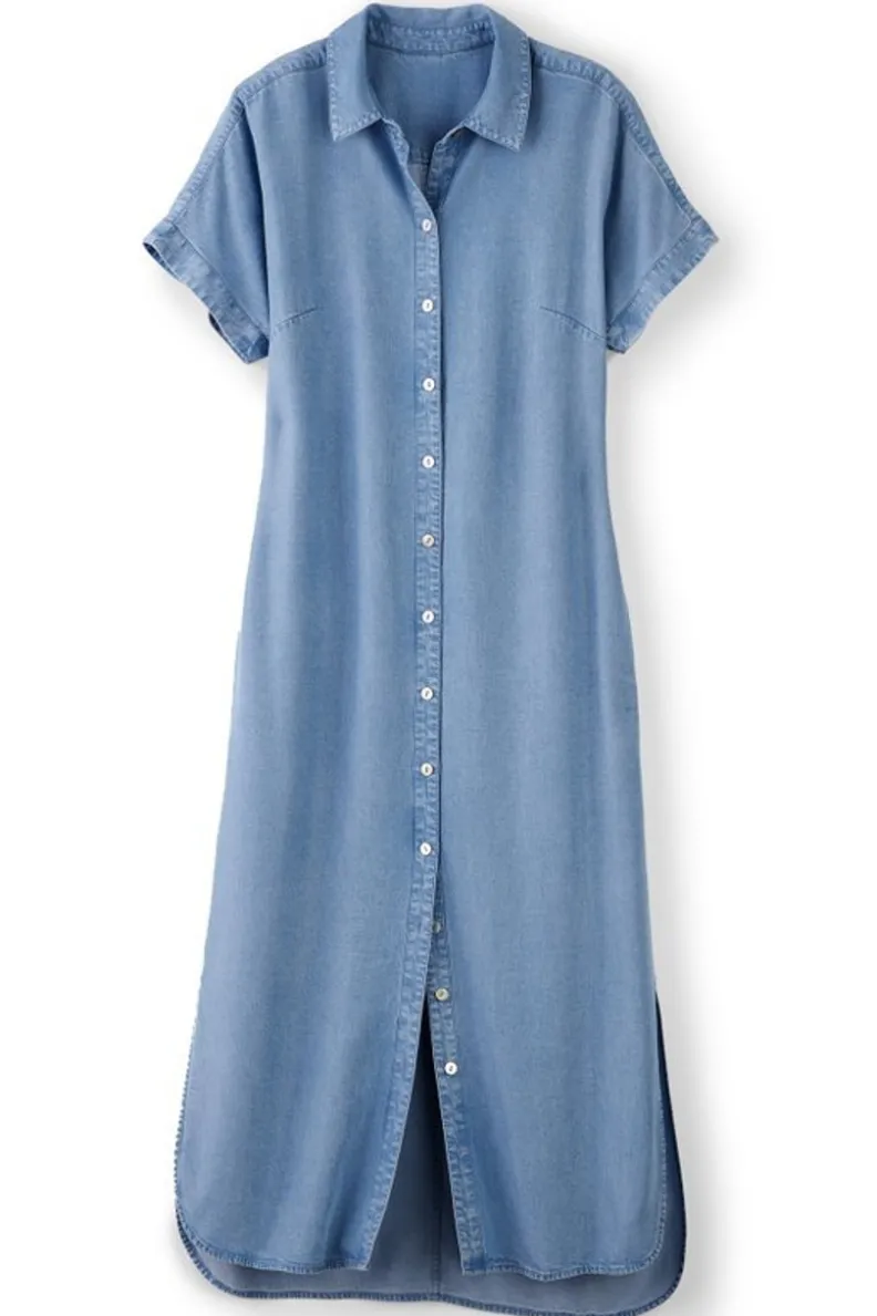 Hot Soft Surroundings Je Veux Midi Shirtdress