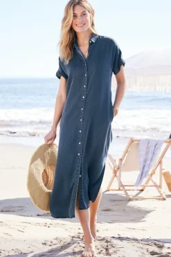 Hot Soft Surroundings Je Veux Midi Shirtdress