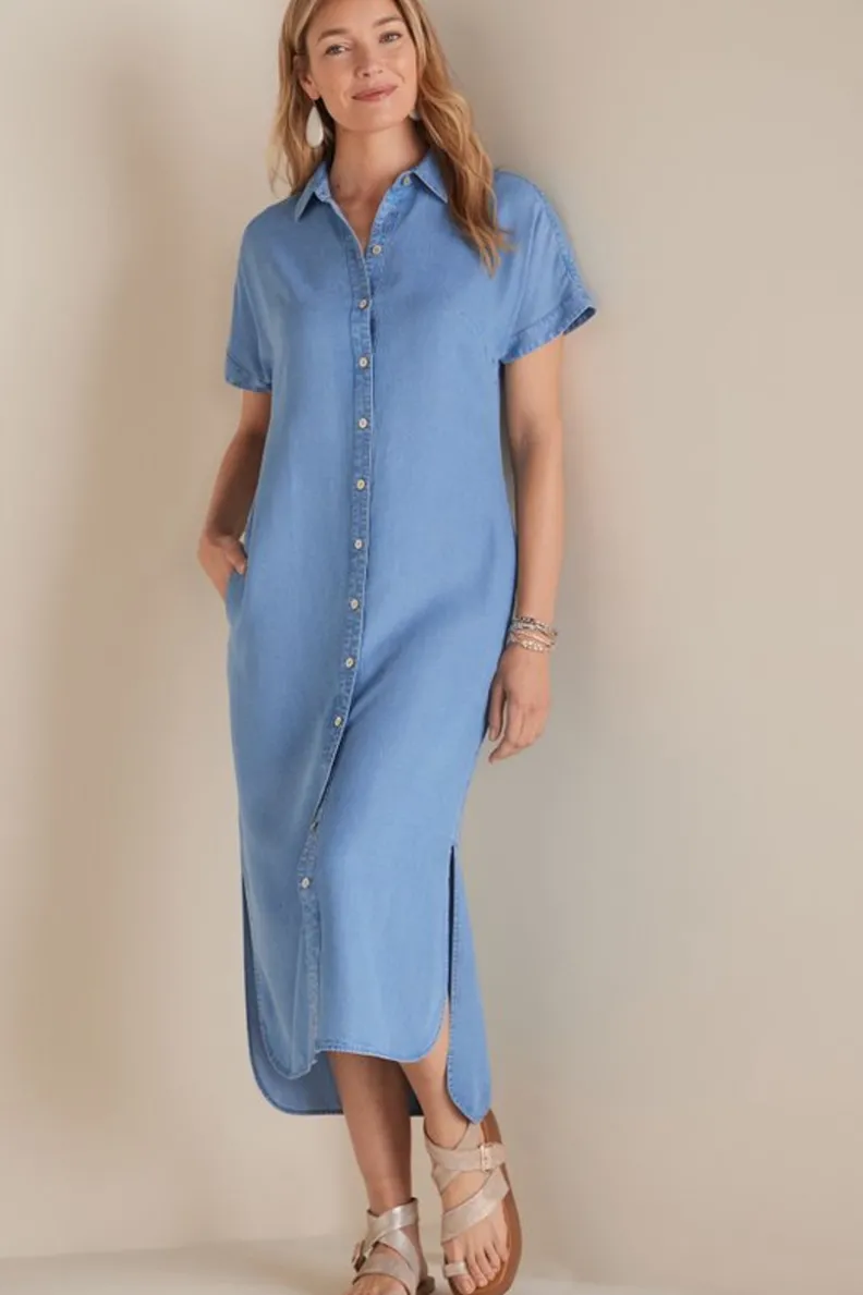 Hot Soft Surroundings Je Veux Midi Shirtdress