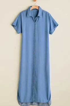 Hot Soft Surroundings Je Veux Midi Shirtdress