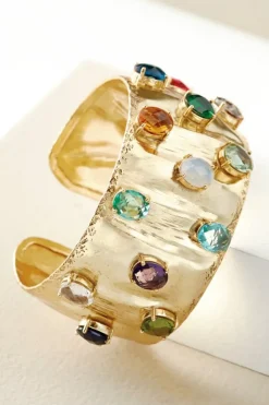 Hot Soft Surroundings Jemma Crystal Cuff Gold