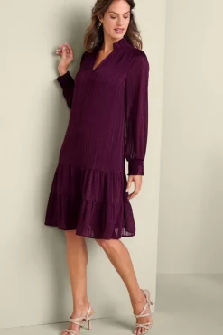 Fashion Soft Surroundings Jocelyn Dress GrapeWine