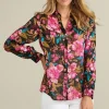 Hot Soft Surroundings Josie Shimmer Shirt SolsticeFloral