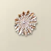 Online Soft Surroundings Juliana Flower Burst Brooch Gold