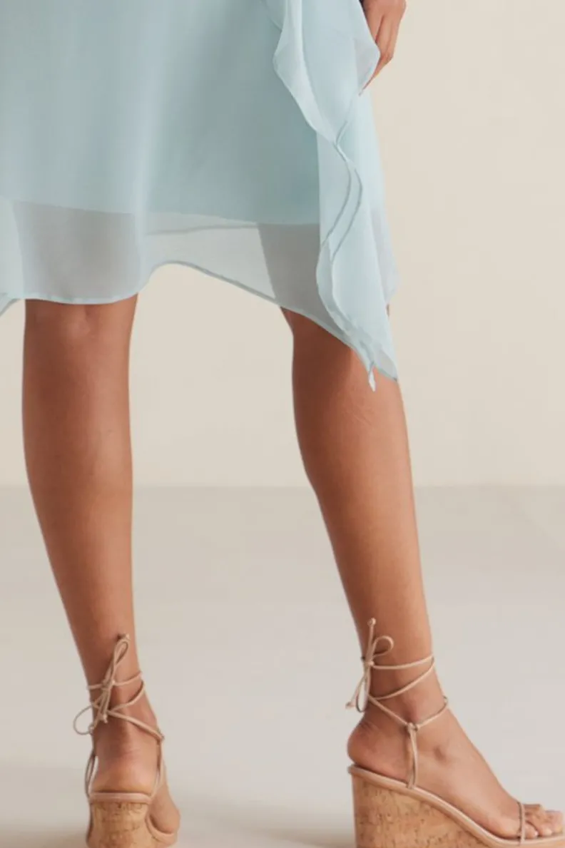 New Soft Surroundings Kaanas Amiata Strappy Wedge Sandal Nude