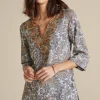 Outlet Soft Surroundings Kaimana Embellished Tunic SpringPaisley