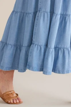 Outlet Soft Surroundings Kara Tencel™ Dress MediumIndigo