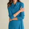Online Soft Surroundings Kayla Rib Knit Cowl Neck Tunic