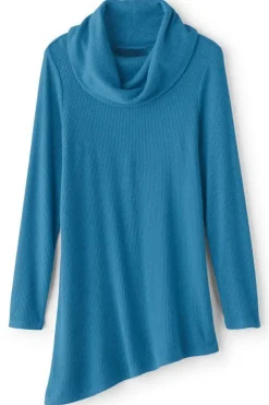 Online Soft Surroundings Kayla Rib Knit Cowl Neck Tunic