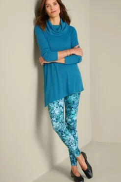 Online Soft Surroundings Kayla Rib Knit Cowl Neck Tunic