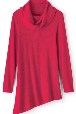 Online Soft Surroundings Kayla Rib Knit Cowl Neck Tunic