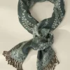 Sale Soft Surroundings Kelly Woven Scarf TealGreen
