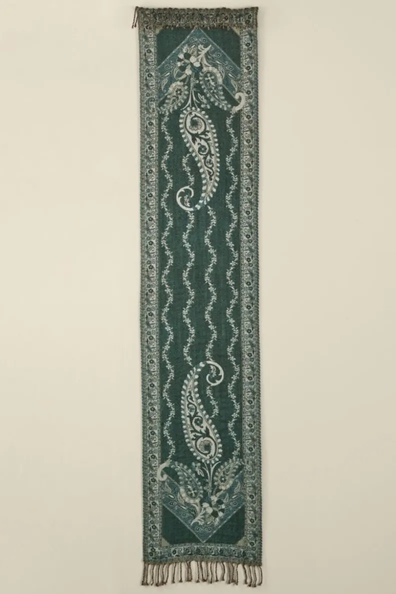 Sale Soft Surroundings Kelly Woven Scarf TealGreen