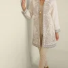 Discount Soft Surroundings Kerala Embellished Natural Jacket NaturalSeed