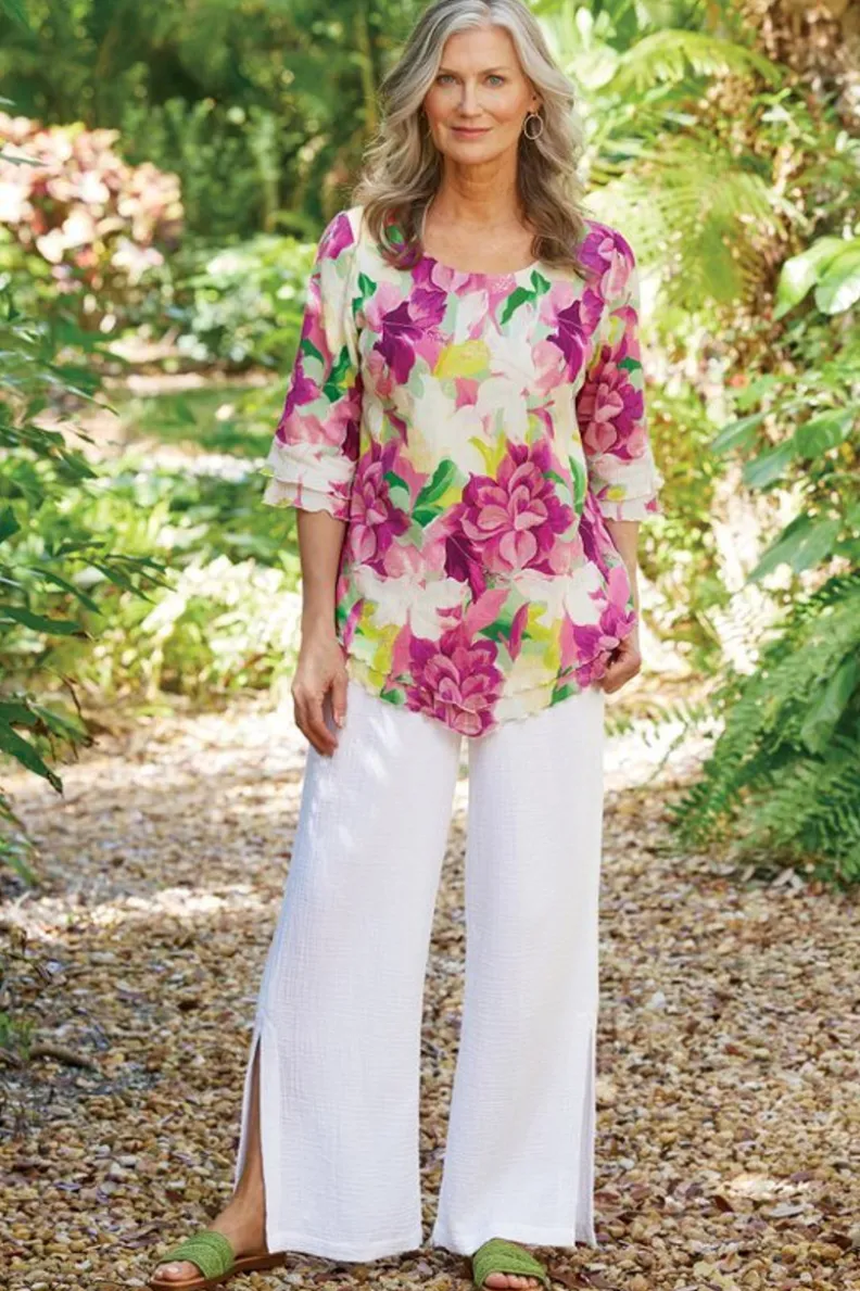 Best Soft Surroundings Khulani Wide Leg Gauze Pants