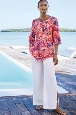 Best Soft Surroundings Khulani Wide Leg Gauze Pants