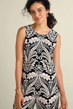 Fashion Soft Surroundings Korva Tank CabanaScarfNeutral