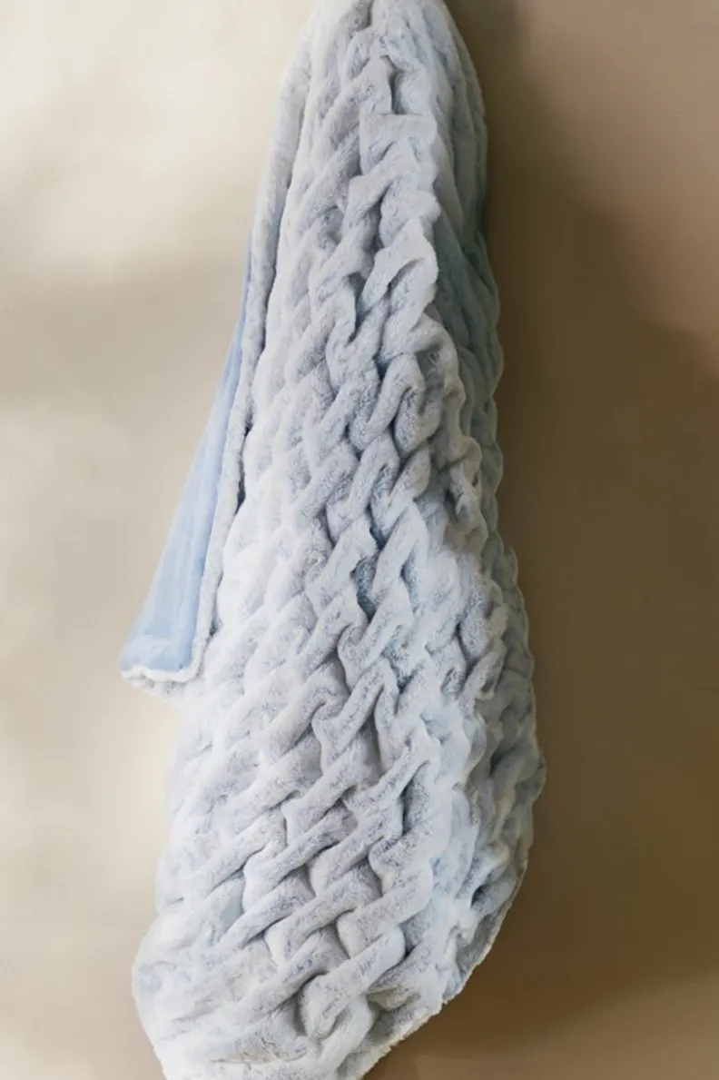 Clearance Soft Surroundings La Parisienne Faux Fur Throw