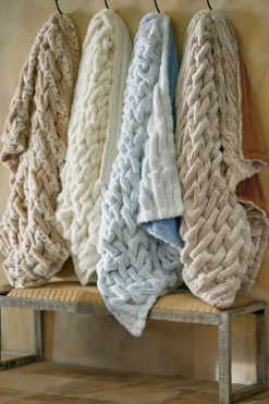 Clearance Soft Surroundings La Parisienne Faux Fur Throw