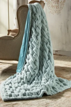 Clearance Soft Surroundings La Parisienne Faux Fur Throw