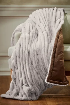 Clearance Soft Surroundings La Parisienne Faux Fur Throw